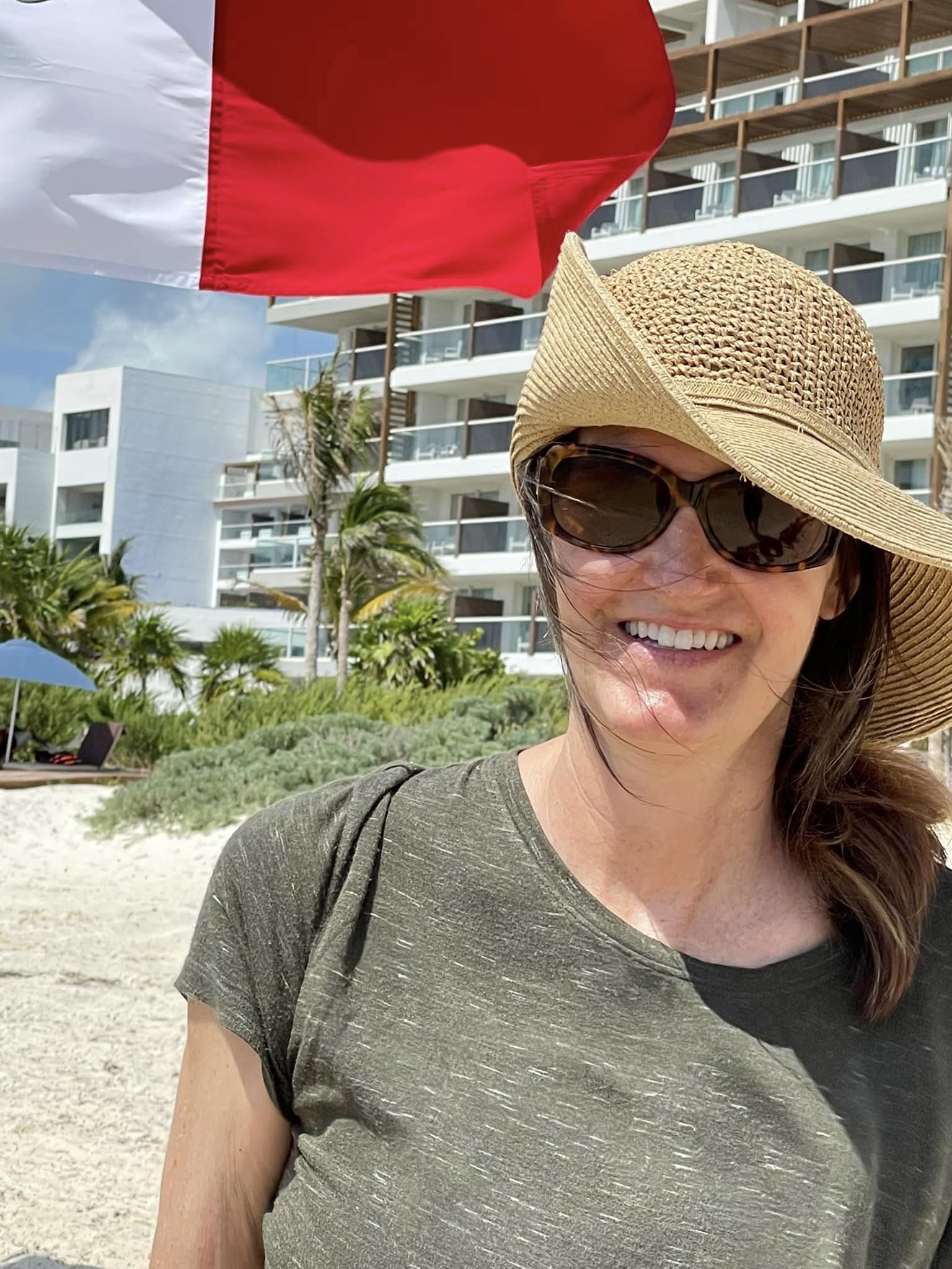Nora Lubetz standing on a beach